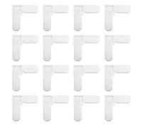 VBESTLIFE Esquina de Marco de Pantalla de Ventana de 16 Piezas, 5/16 X 3/4 Pulgadas (WHITE)