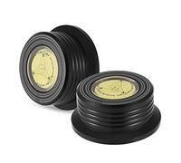 VBESTLIFE Estabilizador de grabación, 50 / 60Hz Nivel de Burbuja Detección de Velocidad LP Tocadiscos Disco de Vinilo Abrazadera estabilizadora para LP Record Player(Negro)