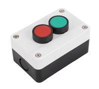 VBESTLIFE Estación de Conmutación de Botón Momentáneo, Parada de Arranque de Caja NO NC Estación de Interruptores de Botón Pulsador AC 600V 10A, IP65 a Prueba de Agua