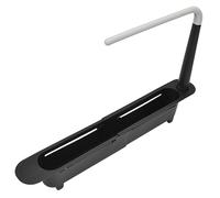 VBESTLIFE Estante de Almacenamiento Telescópico para Fregadero, Longitud Libremente Ajustable con Diseño Expandible, Organizador de Fregadero de PP de Gran Capacidad para Cocina, Barra de Toalla de