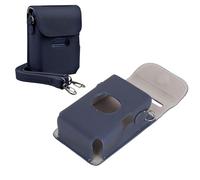 VBESTLIFE Estuche de Impresora para Instax Mini Link 2, Mini Estuche de Impresora de Cuero PU Funda de Bolsa de Viaje con Correa de Hombro Ajustable para Instax Mini Link 2 Mini Link (Azul