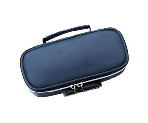 VBESTLIFE Estuche Elegante con Cerradura y Almacenamiento Espacioso, Cerradura de Combinación para Estudiantes de Secundaria, Diseño Minimalista (Blue)