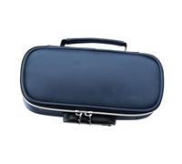 VBESTLIFE Estuche para Lápices con Bloqueo para Estudiantes de Secundaria, Bolsa de Papelería de Lona de Gran Capacidad, Cerradura de Combinación para Almacenamiento Seguro de Papelería (Blue)