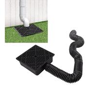 VBESTLIFE Extensiones de Brote de Cuneta de Cáscara de Captura, Extensor de Bache de Cuenca de Captura de 12 Pulgadas × 12 Pulgadas con un Extensor de Bajante de Cuenca con Tubería