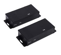 VBESTLIFE Extensor KVM HDMI, 1080p 60 Hz con USB 2.0 y PoC, para Extensión KVM de hasta 196 Pies (Enchufe de la UE)