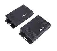 VBESTLIFE Extensor, Transmisor y Receptor Ethernet KVM 4K 30Hz 120M Transmisión Mediante Cable CAT5e/6/7 con Puertos USB 2.0 y Tecnología POC