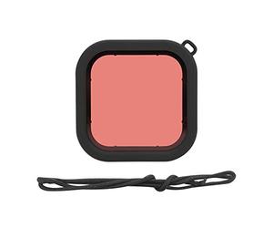 VBESTLIFE Filtro de Buceo con Lente de cámara de acción, Filtro Impermeable de Buceo subacuático con Cuerda Colgante para 8(Luz roja)