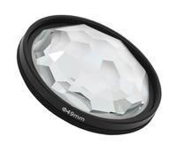 VBESTLIFE Filtro de Caleidoscopio, Filtro de Efectos Especiales Prism Crystal Glass con Sujetos de Refracción Múltiple para Lentes de Cámara, Buenos Efectos Bokeh (49 mm)