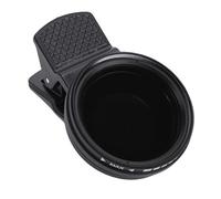 VBESTLIFE Filtro de Lente ND ND2-ND400 Variable de 37 Mm, 1-9 Paradas para Lente de Teléfono Filtro de Densidad Neutra Ajustable con Abrazadera para Teléfono
