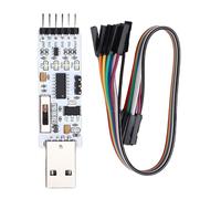 VBESTLIFE FT232 CH343 Módulo Adaptador Convertidor en Serie USB 2.0 a TTL, Descargador USB a TTL con Cables de Puente, Compatible con 5V 3.3V 2.5V 1.8V
