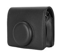 VBESTLIFE Funda de Cuero para Cámara de PU, Diseño Extraíble, Material de Primera Calidad, para Funda de Cámara Mini con Correa para el Hombro (Black)