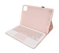 VBESTLIFE Funda de Teclado para Mi Pad 6/Mi Pad 6 Pro 11 Pulgadas 2023, Cubierta de Soporte de PU con Teclado Bluetooth Inalámbrico Magnético Extraíble, con Trackpad (Pink)