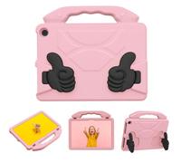 VBESTLIFE Funda EVA para Tableta HD10 2021/2023, Cubierta Protectora a Prueba de Golpes con Mango Plegable Giratorio, Lavable, Recortes Precisos (Pink)