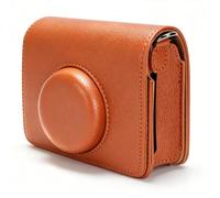 VBESTLIFE Funda Protectora de Piel Sintética para Cámara Instantánea Mini EVO, con Correa Ajustable para el Hombro, Tapa Magnética, Estilo Retro Vintage (Brown)