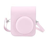 VBESTLIFE Funda Protectora para Cámara Instant Mini 12, Funda de Piel Sintética de Primera Calidad con Correa Extraíble y Ajustable (Rosado Claro)