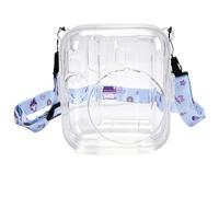 VBESTLIFE Funda Protectora para Cámara Mini 13, Cubierta Transparente Rígida para PC con Correa para el Hombro y Compartimento para Almacenamiento de Fotografías (Purple)