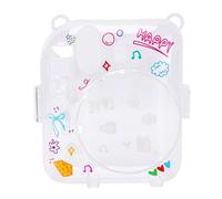 VBESTLIFE Funda Protectora Transparente para Cámara Instantánea Mini 12, Cubierta Dura de Cristal, Cubierta de Cámara Instantánea de Dibujos Animados Divertidos