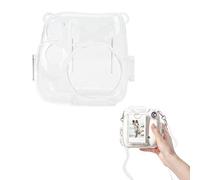VBESTLIFE Funda Protectora Transparente para Fujifilm Instax Mini 7 Plus, Funda Protectora Transparente de Cristal, Carcasa Dura para Fujifilm Instax Mini 7 Plus