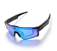 VBESTLIFE Gafas de Ciclismo Inteligentes 4K AI, Cámara HD de 8 MP, Gafas Deportivas Bluetooth con Control de Voz y Estabilización EIS para Ciclismo, esquí, Senderismo (Verde Negro)