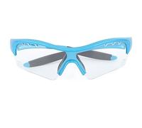 Vbestlife Gafas de sol deportivas con almohadillas de goma para la nariz, ligeras, ergonómicas, para niños, para montar en bicicleta, gafas de sol (marco azul, lente transparent