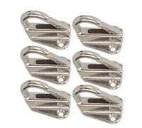 VBESTLIFE Gancho de Guardabarros de Acero Inoxidable, Hebilla de Resorte Resistente, Colgador de Guardabarros, Ingeniería Marina para el Hogar, 6 uds.