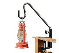 VBESTLIFE Gancho para Barandilla de Cubierta, Soporte de Barandilla de Acero de 11 Pulgadas con Brazo Giratorio y Tuerca Hexagonal Ajustable para Colgar Comederos para Pájaros, Maceteros y
