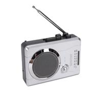 VBESTLIFE Grabadora de Casete Retro, Radio Am FM con Altavoz Grande Incorporado, Marcha Atrás Automática, Conector para Auriculares, Reproductor de Cinta Portátil para Amantes de la Música