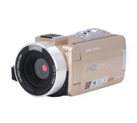 VBESTLIFE Grabadora de Vídeo 1080P, Videocámara de Visión Nocturna por Infrarrojos de 30 MP con Zoom de 18X LCD IPS de 3,0 Pulgadas, Cámara Web, Visión Nocturna por Infrarrojos, para (Gold)