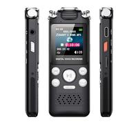 VBESTLIFE Grabadora de Voz Digital con Reproducción, Grabadoras Activadas por Voz para Conferencias, Reuniones, Entrevistas, Tipo C, MP3, Tarjeta Integrada de 32 GB + 64 GB