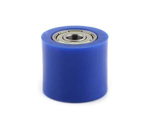 VBESTLIFE Guía Tensora Deslizante de Rodillo de Polea de Cadena, Kit de Guía de Rueda Motriz de 10 Mm para Motocicleta de Calle Dirt Pit Bike 520 30 49, Rodamiento Resistente para Vehículos (Azul