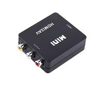 VBESTLIFE HDMI a AV Convertidor Digital a Adaptador de Audio Compuesto Adaptador de Vídeo AV/RCA/CVBS a HDMI 720p / 1080p (Negro)