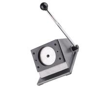 VBESTLIFE Herramienta de Perforación de Insignia Redonda, Troqueladora Redonda Duradera para Tarjetas de PVC de Cuero de Papel, Corte Preciso para Cuero, Tarjeta de PVC con Pegamento Magnético