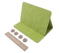 VBESTLIFE Herramienta para Tejer con Soporte para Gráficos, Diseño Plegable Magnético Fuerte para Uso Portátil, Material de PU para Artes con Agujas (verde retro)