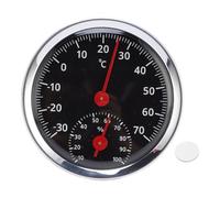 VBESTLIFE Higrómetro de Termómetro para Automóvil, Mecánico sin Batería Medidor Exterior Interno con Alta Precisión -30 ° C a 70 ° C Rango para el Hogar, el Automóvil, el Invernadero