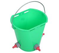 VBESTLIFE HL MP69 Cubo de Plástico para Pienso de Leche con Múltiples Tetinas - 8L de Alta Capacidad para Ganado Vacuno Ovino - Robusto y Duradero - Ideal para Ganado (Modelo de Tres Bocas.)