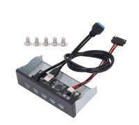 VBESTLIFE Hub USB del Panel Frontal de 5,25 Pulgadas, USB 3.2 GEN1 X 5, Control Principal GL3510, Velocidad de Interfaz de 5 Gbps, para 8 10 2003, para OS X, para Linux