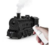 VBESTLIFE Humidificador de Tren, Difusor de Aceites Esenciales de 300 Ml con Modos de Pulverización Duales y Luz Azul Cálida y Fría, Apagado Automático con Control Remoto (Black)
