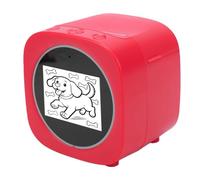 VBESTLIFE Impresora de Pegatinas de Voz AI, Herramienta Creativa Interactiva para Niños, Juguete Educativo, ABS Rojo, Pantalla de 2,4 Pulgadas
