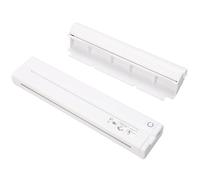 VBESTLIFE Impresora Portátil sin Tinta para Viajes, Impresora Térmica Inalámbrica Bluetooth Compatible con Papel Térmico de 8,5 X 11 Pulgadas, para Teléfono PC Portátil (White)