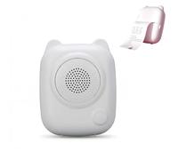 VBESTLIFE Impresora Térmica de Voz, Mini Impresora Térmica Portátil, de Etiquetas sin Tinta con Aplicación Inteligente para Teléfono y Tableta para Uso en la Oficina y el Hogar