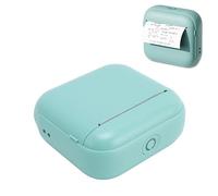 VBESTLIFE Impresora Térmica Portátil, Bluetooth Inalámbrico 203dpi Impresora de Bolsillo Termal Tinkless, Soporte de 57x30 Mm, para Estudiantes (Green)