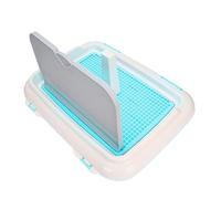 VBESTLIFE Inodoro para Mascotas, Almohadilla para Orinar Programada para Perros de Interior, Bandeja Absorbente para Orinal para Perros para Proteger a su Familia, 18,3 X 13,9 X 9,3 Pulgadas (Blue)
