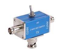 VBESTLIFE Interruptor de Antena Manual de 2 Vías, Divisor de Antena BNC 100W 1-30Mhz para Dispositivos Móviles de Mano para Automóvil