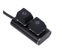 VBESTLIFE Interruptor de Encendido para Computadora de Escritorio, Cable de Extensión del Botón de Encendido Externo de PC con Interruptor de Reinicio de y Apagado e Iluminación