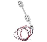 VBESTLIFE Interruptor de Flotador de Doble Bola de Acero Inoxidable, Controlador de Nivel de Agua con Rango de 10mm para Acuario de Piscina de Sumidero de Tanque, Interruptor de Lengüeta Doble