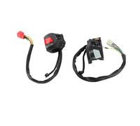VBESTLIFE Interruptor de Manillar Universal para Motocicleta de 7/8", Control de Bocina de Señal de Giro con Parada del Motor, Arranque Eléctrico, Peligro, Reemplazo para ATV Dirt Bike Scooter, 12