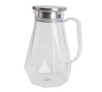 VBESTLIFE Jarra de Agua Transparente de 1500 Ml, Jarra Acrílica Resistente Al Calor con Asa para Tapa para Bebidas Frías, Dispensador Grande para Fiesta en la Oficina en Casa (Estilo 2)