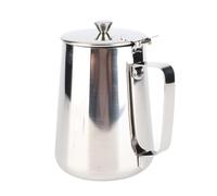 VBESTLIFE Jarra para Espumar Leche de Acero Inoxidable, Taza de café de 350 Ml con Tapa para Latte Art, Jarra Humeante para Capuchino, Ergonómico y Boquilla sin Goteo (1500ML)