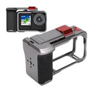 VBESTLIFE Jaula de Cámara de Aleación de Aluminio para Action 6/5 Pro /4, Marco Protector de Cámara de Acción de Diseño Modular con Mango Antideslizante y Soporte para Zapata Fría