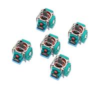 VBESTLIFE Joystick 3D de Repuesto de 5 Uds para Controlador de Juego, Palo Analógico Compacto y Preciso con Material ABS de Primera Calidad